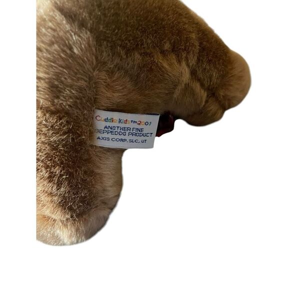 New Geppeddo Cuddle Kids 2001 Morris Moose Plush Porcelain Doll 9″ - Picture 10 of 11